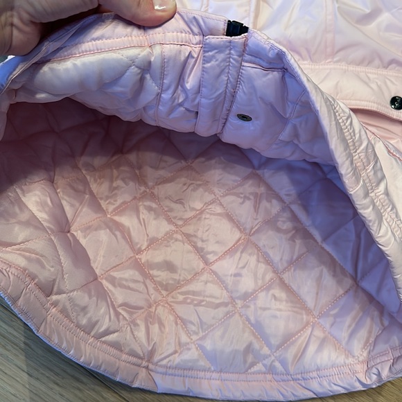 Juicy Couture Girls Pink Puffer Jacket Coat Parka with Fur Hoodie - 10/12 (M) - Picture 7 of 8